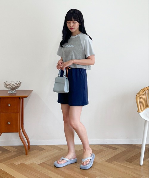 EPIMI E'PIMMY（エピミエピミー）の「配色コードスウェットショートパンツ（スウェットパンツ・レディース・ネイビー/オートミール/杢グレー・MEDIUM）」の21枚目の写真