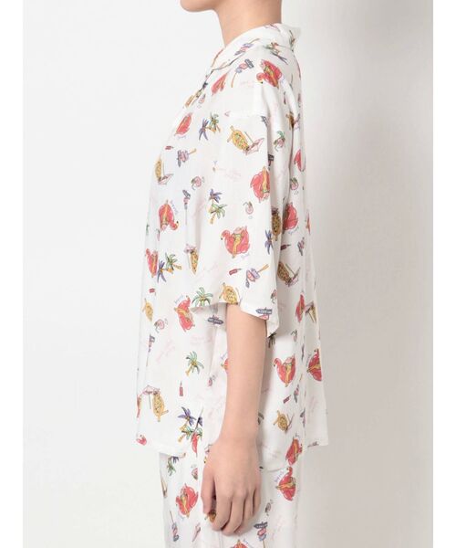 GYDA(ジェイダ)の「【セットアップ着用可】ORIGINAL BEACH PATTERN ハーフスリーブシャツ(シャツ/ブラウス・レディース・チャコールグレー/オフホワイト・FREE)」の22枚目の写真