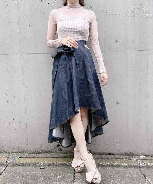 lilLilly（リルリリー）の「メッシュロゴトップス（Tシャツ/カットソー・レディース・ホワイト/ブラック/ベージュ・FREE）」の6枚目の写真