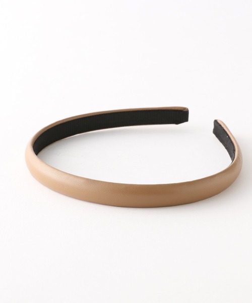 Me%（ミィパーセント）の「フェイクレザーホソドームカチューシャ（カチューシャ・レディース・ブラック/ダークブラウン/ブラウン/アイボリー・FREE）」の14枚目の写真