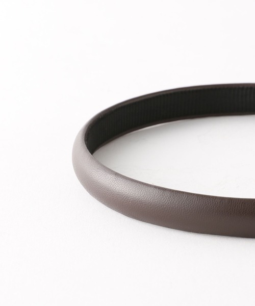 Me%（ミィパーセント）の「フェイクレザーホソドームカチューシャ（カチューシャ・レディース・ブラック/ダークブラウン/ブラウン/アイボリー・FREE）」の19枚目の写真