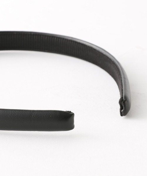 Me%（ミィパーセント）の「フェイクレザーホソドームカチューシャ（カチューシャ・レディース・ブラック/ダークブラウン/ブラウン/アイボリー・FREE）」の20枚目の写真