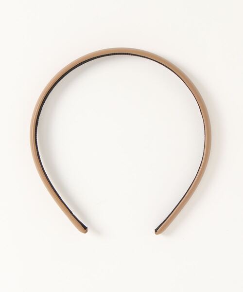 Me%（ミィパーセント）の「フェイクレザーホソドームカチューシャ（カチューシャ・レディース・ブラック/ダークブラウン/ブラウン/アイボリー・FREE）」の10枚目の写真