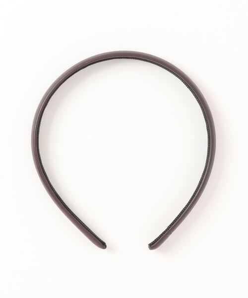 Me%（ミィパーセント）の「フェイクレザーホソドームカチューシャ（カチューシャ・レディース・ブラック/ダークブラウン/ブラウン/アイボリー・FREE）」の11枚目の写真