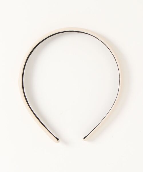 Me%（ミィパーセント）の「フェイクレザーホソドームカチューシャ（カチューシャ・レディース・ブラック/ダークブラウン/ブラウン/アイボリー・FREE）」の8枚目の写真