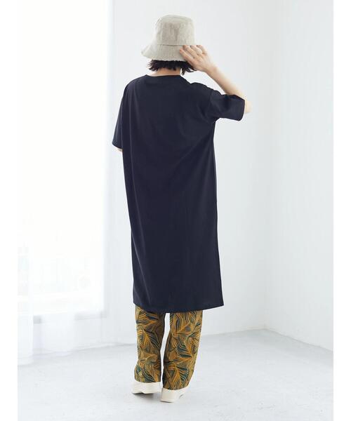 Green　Parks（グリーンパークス）の「前スリットカットワンピース（ワンピース・レディース・ブラック/ベージュ/カーキ・FREE）」の19枚目の写真