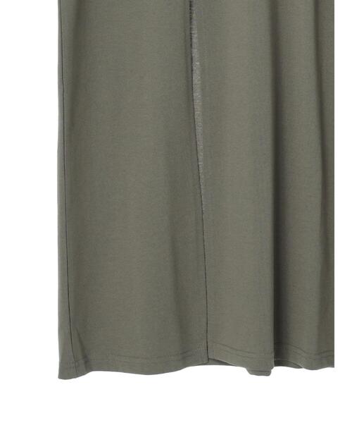 Green　Parks（グリーンパークス）の「前スリットカットワンピース（ワンピース・レディース・ブラック/ベージュ/カーキ・FREE）」の10枚目の写真