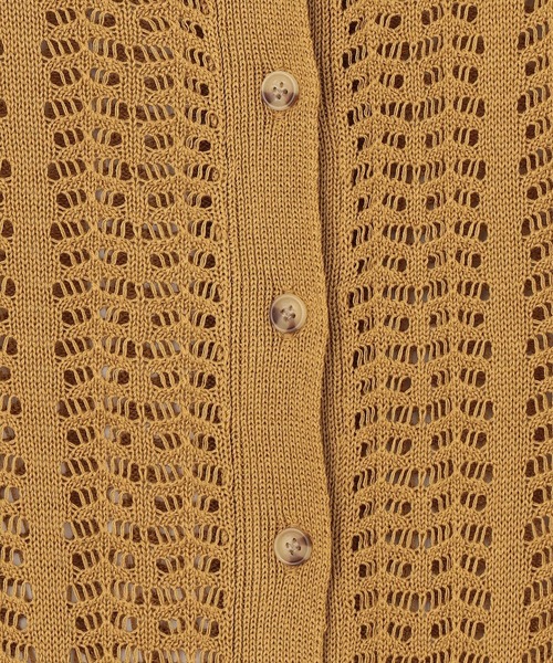 179/WG（イチナナキュウダブルジー）の「透かし編みカーディガン（カーディガン/ボレロ・レディース・オフホワイト/イエロー/グリーン・FREE）」の12枚目の写真