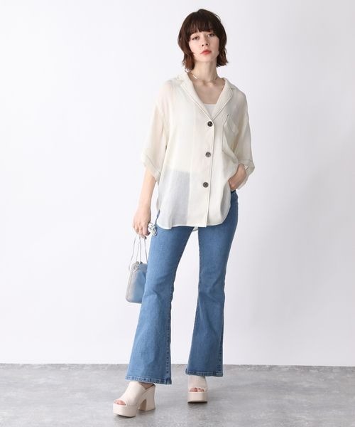 JEANASIS（ジーナシス）の「メッシュテーラードシャツSS/345952