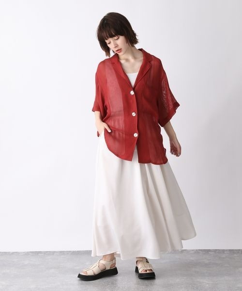 JEANASIS（ジーナシス）の「メッシュテーラードシャツSS/345952