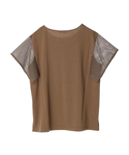 Green　Parks（グリーンパークス）の「袖メッシュドッキングプルオーバー（Tシャツ/カットソー・レディース・オフホワイト/ブラウン/ブラック・FREE）」の22枚目の写真