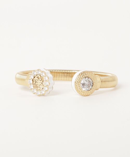 Guess(ゲス)の「MAD ABOUT GOLD 4G & Cz Bangle(バングル/リストバンド・レディース・ホワイト/ピンク・SMALL)」の6枚目の写真
