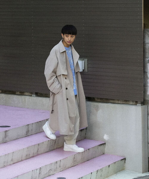 BeAMS DOT(ビームスドット)の「【WEB限定】BeAMS DOT / ビッグシルエット トレンチコート(トレンチコート・メンズ・ブラック/ベージュ・MEDIUM/LARGE)」の14枚目の写真
