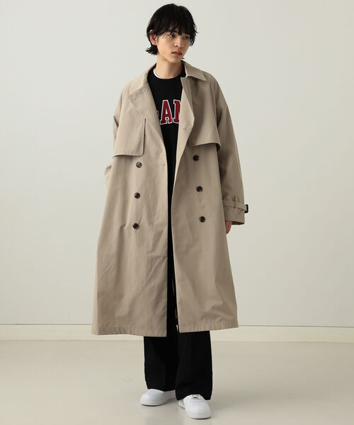 BeAMS DOT(ビームスドット)の「【WEB限定】BeAMS DOT / ビッグシルエット トレンチコート(トレンチコート・メンズ・ブラック/ベージュ・MEDIUM/LARGE)」の15枚目の写真