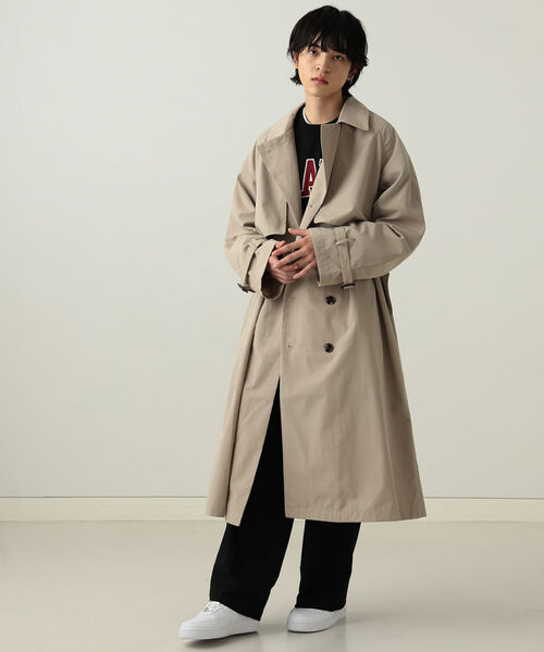 BeAMS DOT(ビームスドット)の「【WEB限定】BeAMS DOT / ビッグシルエット トレンチコート(トレンチコート・メンズ・ブラック/ベージュ・MEDIUM/LARGE)」の16枚目の写真