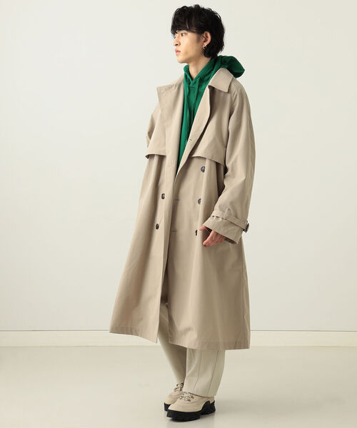 BeAMS DOT(ビームスドット)の「【WEB限定】BeAMS DOT / ビッグシルエット トレンチコート(トレンチコート・メンズ・ブラック/ベージュ・MEDIUM/LARGE)」の21枚目の写真