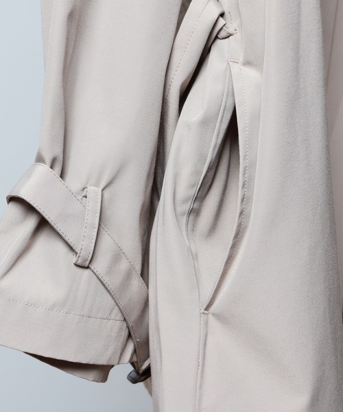 BeAMS DOT(ビームスドット)の「【WEB限定】BeAMS DOT / ビッグシルエット トレンチコート(トレンチコート・メンズ・ブラック/ベージュ・MEDIUM/LARGE)」の6枚目の写真