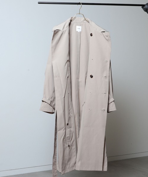 BeAMS DOT(ビームスドット)の「【WEB限定】BeAMS DOT / ビッグシルエット トレンチコート(トレンチコート・メンズ・ブラック/ベージュ・MEDIUM/LARGE)」の9枚目の写真