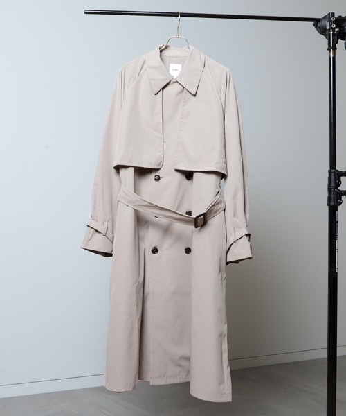 BeAMS DOT(ビームスドット)の「【WEB限定】BeAMS DOT / ビッグシルエット トレンチコート(トレンチコート・メンズ・ブラック/ベージュ・MEDIUM/LARGE)」の12枚目の写真