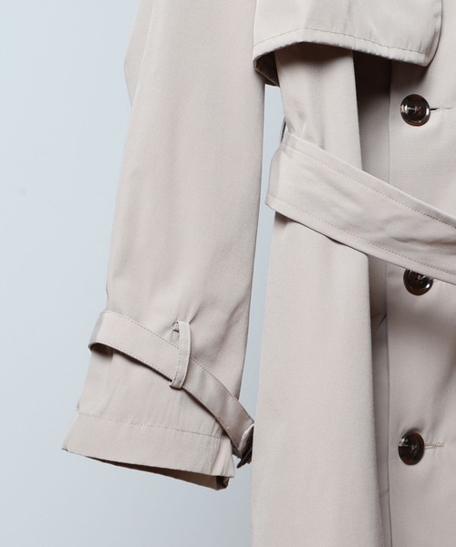 BeAMS DOT(ビームスドット)の「【WEB限定】BeAMS DOT / ビッグシルエット トレンチコート(トレンチコート・メンズ・ブラック/ベージュ・MEDIUM/LARGE)」の3枚目の写真