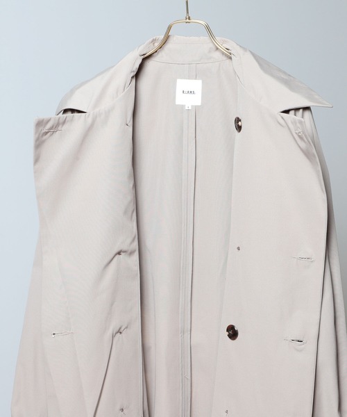 BeAMS DOT(ビームスドット)の「【WEB限定】BeAMS DOT / ビッグシルエット トレンチコート(トレンチコート・メンズ・ブラック/ベージュ・MEDIUM/LARGE)」の10枚目の写真