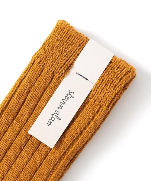 Steven Alan(スティーブンアラン)の「<Steven Alan>COTTON RIB MIDDLE SOCKS/ソックス(ソックス/靴下・レディース・パープル/オフホワイト/マスタード・FREE)」の5枚目の写真