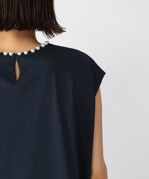 BARNYARDSTORM（バンヤードストーム）の「BARNYARDSTORM / パールノースリプルオーバー（Tシャツ/カットソー・レディース・ネイビー/グレー/カーキ・FREE）」の21枚目の写真