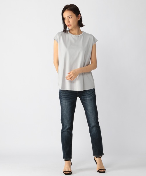 BARNYARDSTORM（バンヤードストーム）の「BARNYARDSTORM / パールノースリプルオーバー（Tシャツ/カットソー・レディース・ネイビー/グレー/カーキ・FREE）」の22枚目の写真