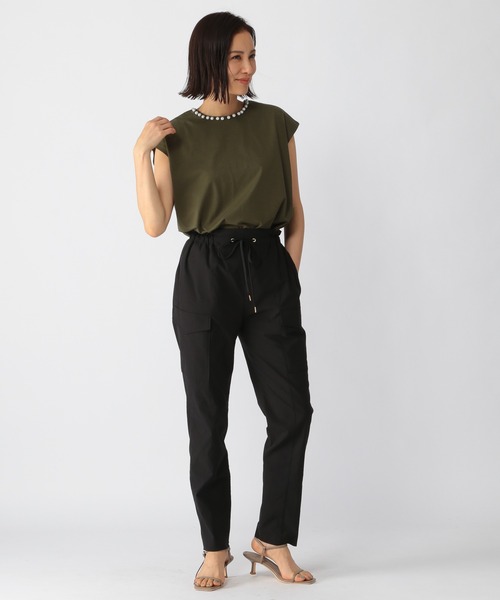 BARNYARDSTORM（バンヤードストーム）の「BARNYARDSTORM / パールノースリプルオーバー（Tシャツ/カットソー・レディース・ネイビー/グレー/カーキ・FREE）」の6枚目の写真