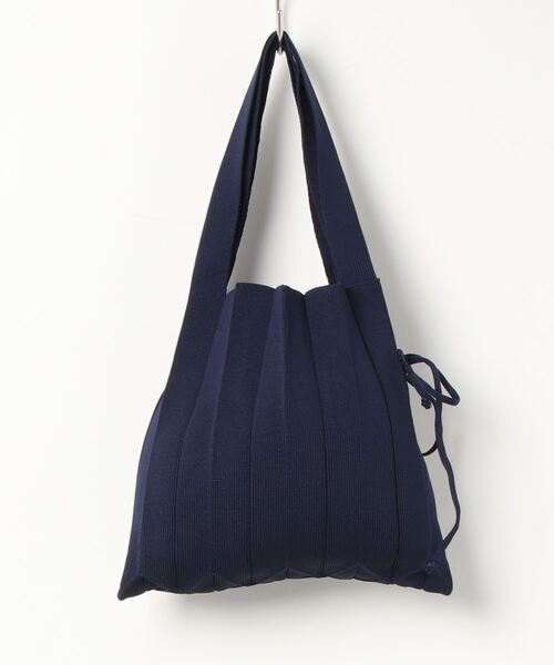 ap retro(アプレトロ)の「プリーツニットバッグ(ハンドバッグ・レディース・ネイビー/レッド/ブルー/グリーン/アイボリー・FREE)」の16枚目の写真