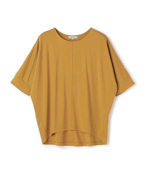 Petit Honfleur（プチオンフルール）の「【接触冷感】ドルマンＴシャツ（Tシャツ/カットソー・レディース・ベージュ/ネイビー/イエロー・M/L）」の15枚目の写真
