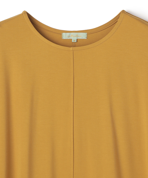 Petit Honfleur（プチオンフルール）の「【接触冷感】ドルマンＴシャツ（Tシャツ/カットソー・レディース・ベージュ/ネイビー/イエロー・M/L）」の4枚目の写真