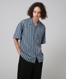 tk.TAKEO KIKUCHI | CBストライプ半袖開襟シャツ(シャツ/ブラウス)