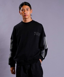 adidas/アディダス クルーネックスウェット ワンポイントトレーナー/3ストライプス 裏毛/ユニセックス DO232