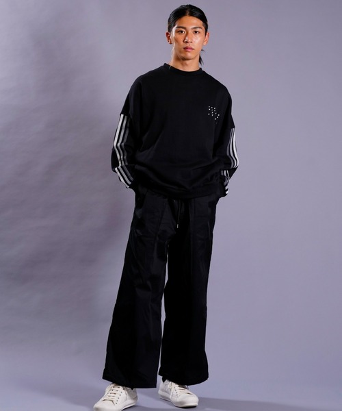 adidas(アディダス)の「adidas/アディダス クルーネックスウェット ワンポイントトレーナー/3ストライプス 裏毛/ユニセックス DO232(スウェット・メンズ・ブラック/ネイビー/グレー/ベージュ・S/M/L/2XL/XL/3XL)」の21枚目の写真