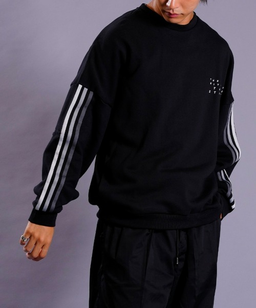 adidas(アディダス)の「adidas/アディダス クルーネックスウェット ワンポイントトレーナー/3ストライプス 裏毛/ユニセックス DO232(スウェット・メンズ・ブラック/ネイビー/グレー/ベージュ・S/M/L/2XL/XL/3XL)」の18枚目の写真
