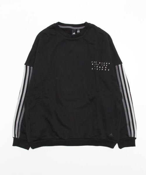adidas(アディダス)の「adidas/アディダス クルーネックスウェット ワンポイントトレーナー/3ストライプス 裏毛/ユニセックス DO232(スウェット・メンズ・ブラック/ネイビー/グレー/ベージュ・S/M/L/2XL/XL/3XL)」の14枚目の写真