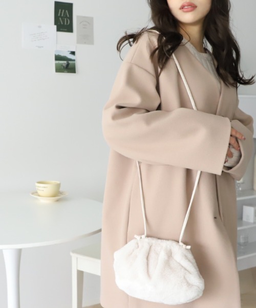 moment+（モーメントプラス）の「クラウドファーミニショルダーバッグ（ショルダーバッグ・レディース・アイボリー/パープル/ブラック・FREE）」の21枚目の写真