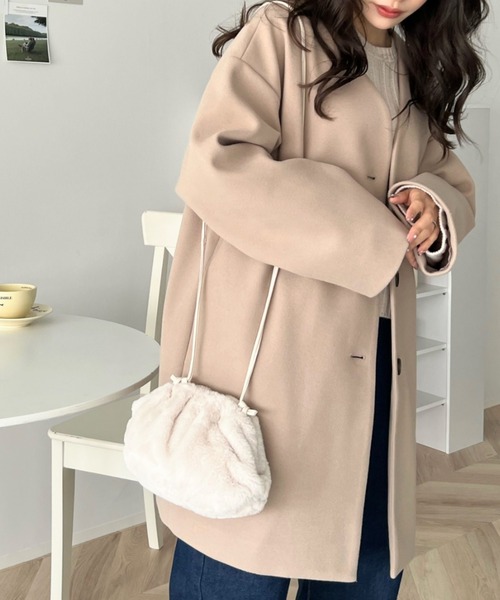 moment+（モーメントプラス）の「クラウドファーミニショルダーバッグ（ショルダーバッグ・レディース・アイボリー/パープル/ブラック・FREE）」の18枚目の写真