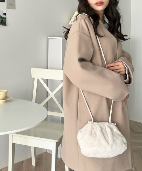 moment+（モーメントプラス）の「クラウドファーミニショルダーバッグ（ショルダーバッグ・レディース・アイボリー/パープル/ブラック・FREE）」の19枚目の写真