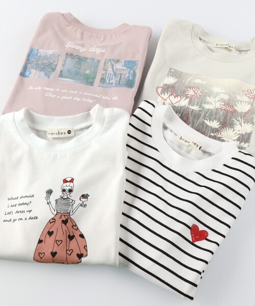 BRANSHES（ブランシェス）の「【プチプラ/ 綿100％】アソート長袖Tシャツ ロンT（Tシャツ/カットソー・キッズ・ピンク/アイボリー/その他/オフホワイト・100/110/120/90/130/140/150）」の12枚目の写真