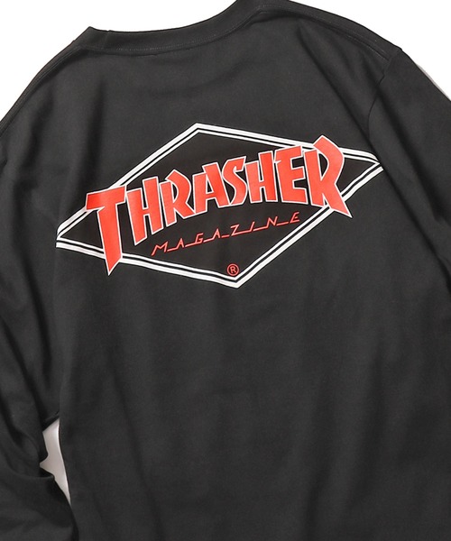 THRASHER(スラッシャー)の「ROOPTOKYO別注:THRASHER/スラッシャー Diamond Logo L/S TEE ダイヤモンドロゴロンT(Tシャツ/カットソー・メンズ・ホワイト/ブラック/カーキ・M/XXL/XL/L)」の15枚目の写真