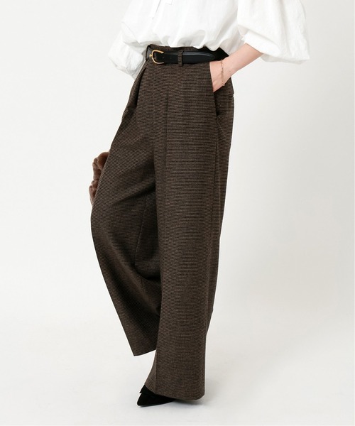 IENA（イエナ）の「ストレッチツィードタックバギーパンツ（その他