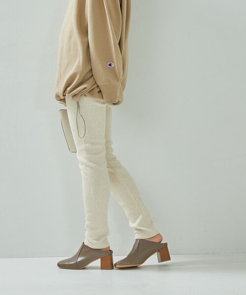 FREAK'S STORE(フリークスストア)の「リブレギンス(レギンス/スパッツ・レディース・ブラック/グレー/ナチュラル・フリ-)」の7枚目の写真