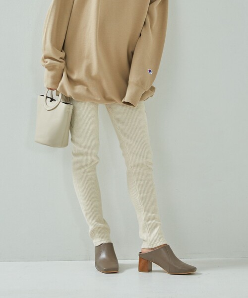 FREAK'S STORE(フリークスストア)の「リブレギンス(レギンス/スパッツ・レディース・ブラック/グレー/ナチュラル・フリ-)」の9枚目の写真