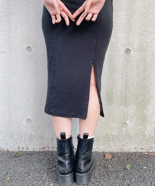 lilLilly（リルリリー）の「2wayバイカラーカットソーワンピ（ワンピース・レディース・ホワイト/ブラック・FREE）」の22枚目の写真