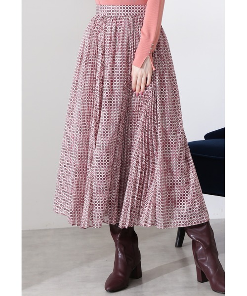 JILL STUART(ジルスチュアート)の「◆ケリージオメトリースカート(スカート・レディース・ボルドー/イエロー・4/2/0)」の2枚目の写真