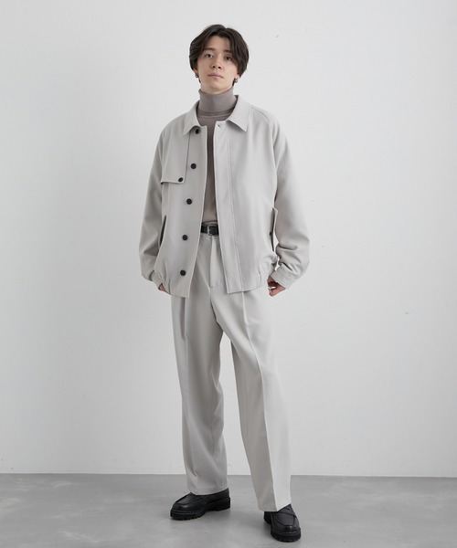 JUNRED(ジュンレッド)の「ウォームツイルヨークビッグブルゾン(ブルゾン・メンズ・ブラック/グリーン/ベージュ系その他・S/M/L)」の9枚目の写真