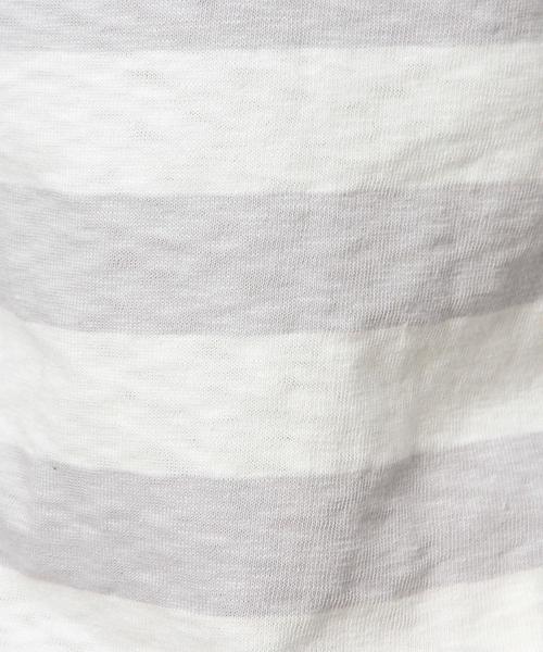 coen（コーエン）の「ボートネックボーダーカットソー（Tシャツ/カットソー・レディース・ライトグレー/ライトブルー/ネイビー/イエロー/ホワイト・LARGE/MEDIUM）」の13枚目の写真