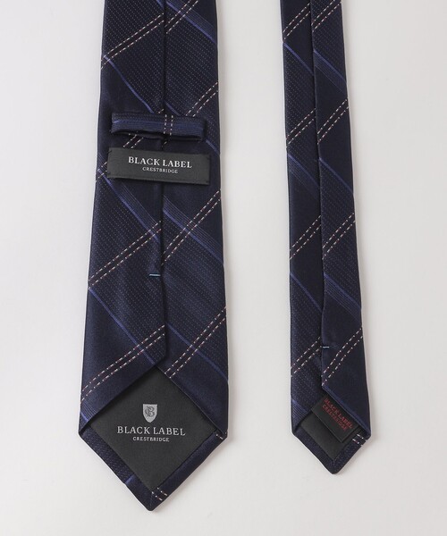 BLACK LABEL CRESTBRIDGE(ブラックレーベル・クレストブリッジ)の「カラーストライプラインサテンチェックタイ(ネクタイ・メンズ・ライトグレー/ネイビー/レッド・FREE)」の8枚目の写真